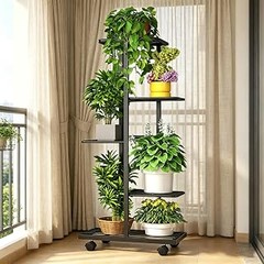 Pros y contras de utilizar estanterías con ruedas para plantas interiores