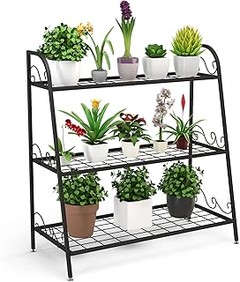 estanterías de estilo industrial para plantas