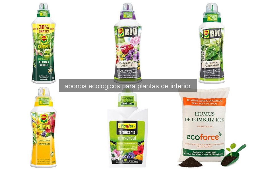 Cómo aplicar abonos ecológicos a plantas de interior