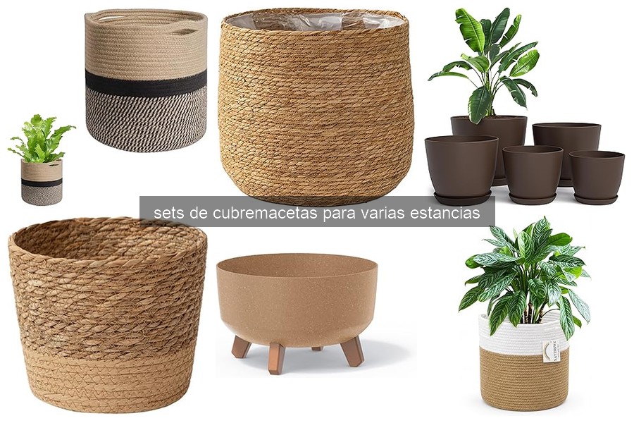 Cómo elegir el set de cubremacetas para cada habitación