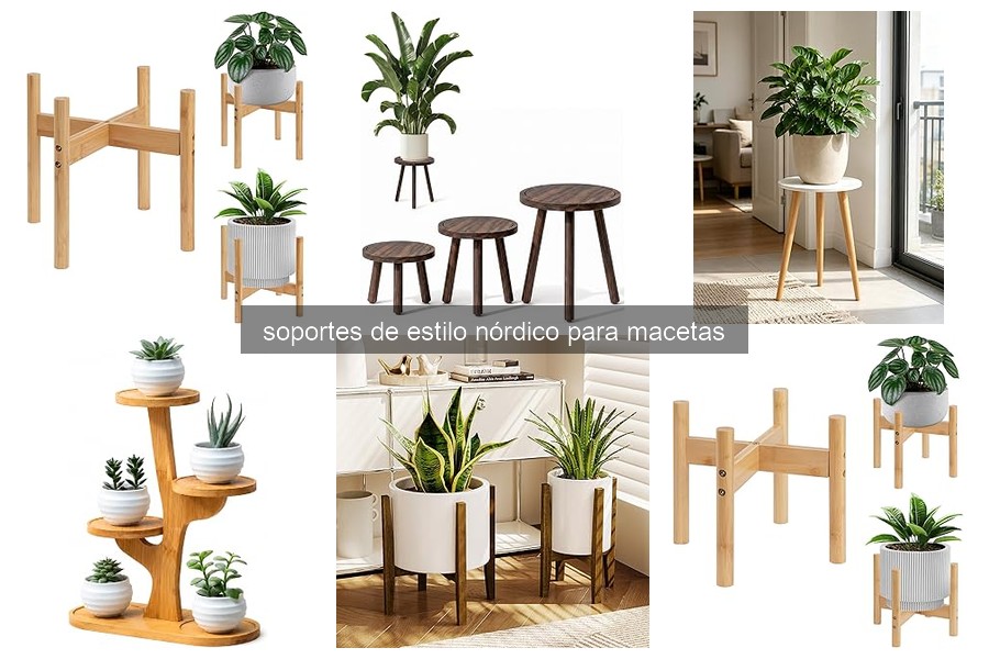 Cómo elegir los mejores soportes de estilo nórdico para macetas