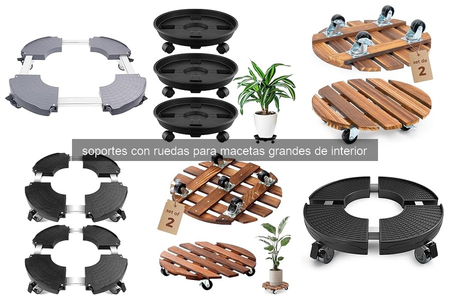 Cómo instalar y usar soportes con ruedas para macetas grandes