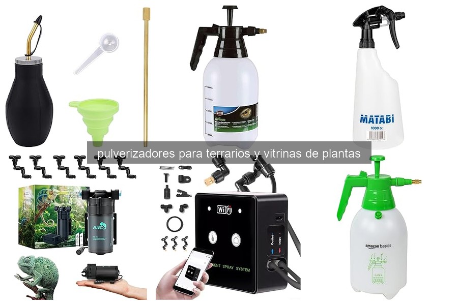 Cómo utilizar un pulverizador en terrarios: guía práctica