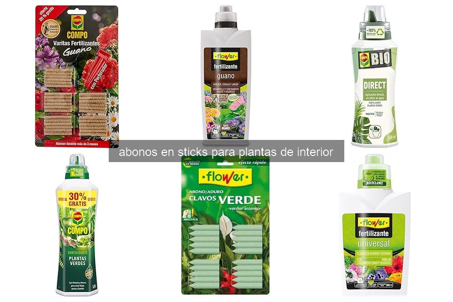 Comparativa de Abonos en Sticks para Plantas de Interior