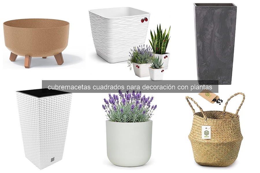 Mejores cubremacetas cuadrados en Amazon: comparativa 2026