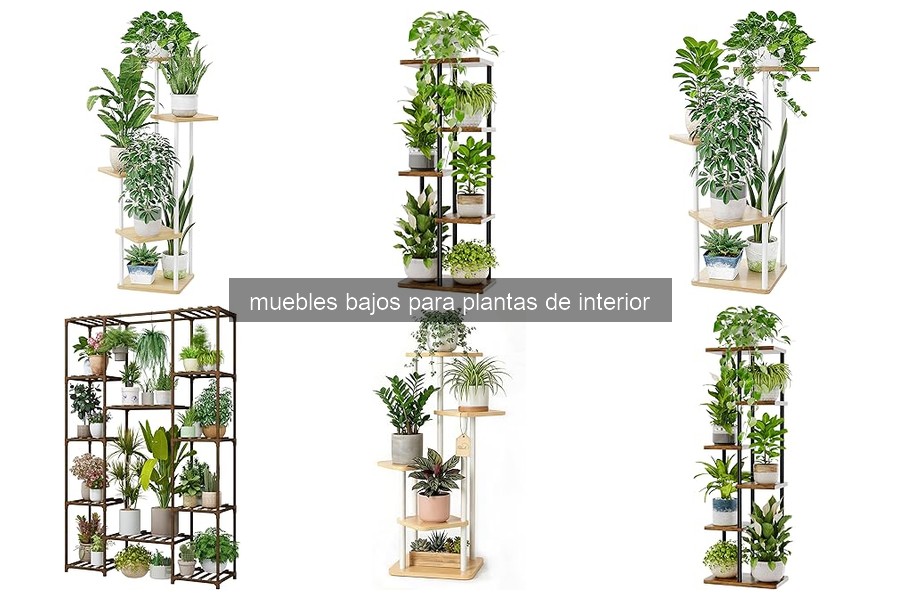 Mejores muebles bajos para plantas en espacios pequeños