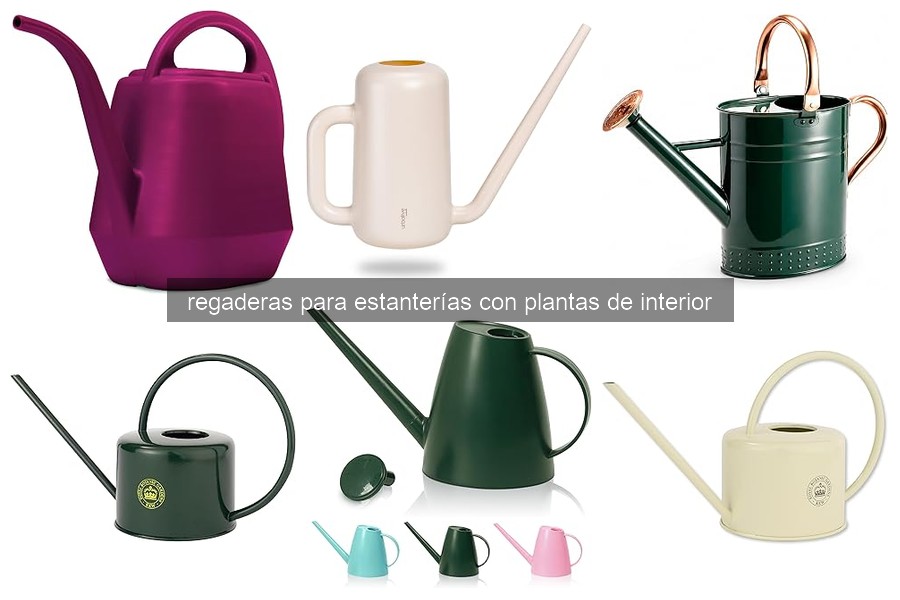 Mejores regaderas para estanterías con plantas de interior