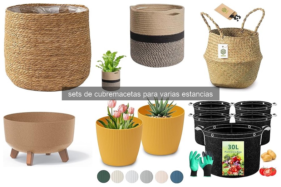 Mejores sets de cubremacetas para interiores: comparativa 2026