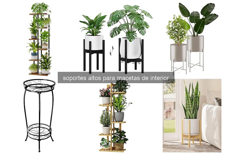 Mejores soportes altos para macetas de interior por estilo