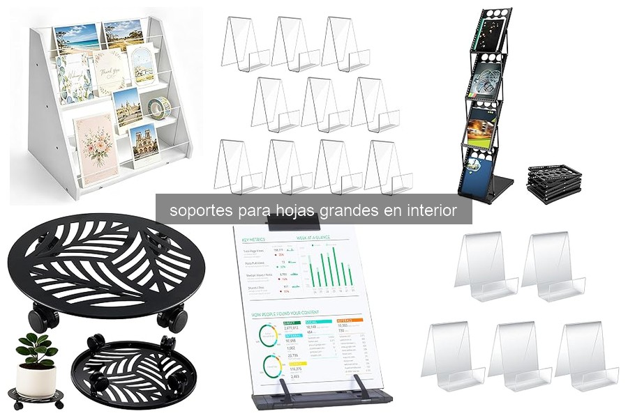 Mejores soportes para hojas grandes en interior (2026)