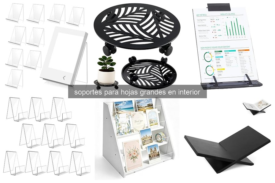 Problemas comunes con soportes para hojas grandes y sus soluciones