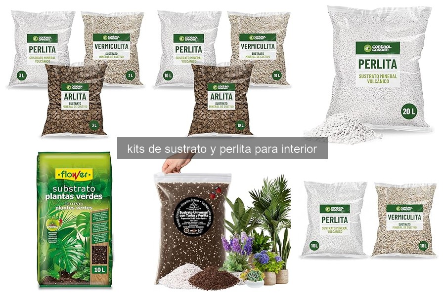 ¿Qué es un kit de sustrato y perlita para plantas de interior?