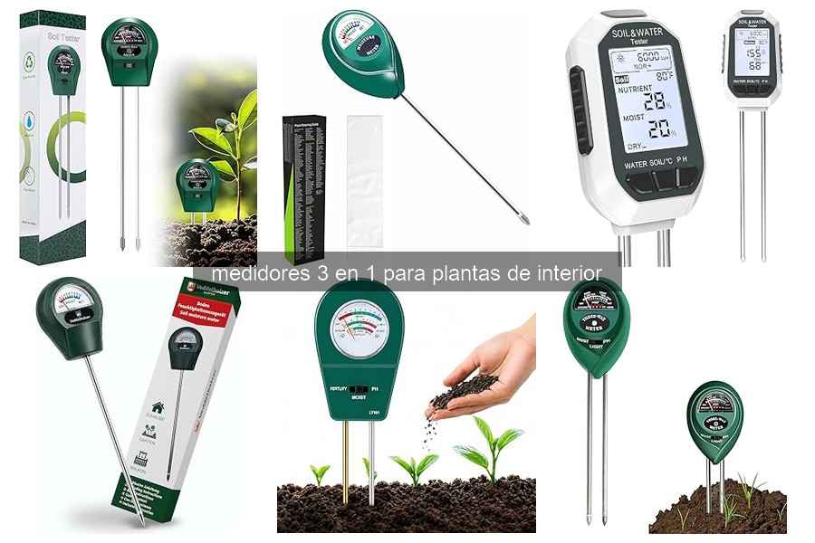 ¿Qué es un medidor 3 en 1 para plantas de interior?