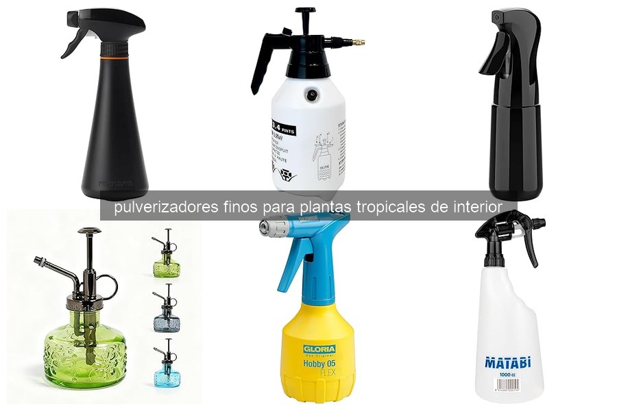¿Qué es un pulverizador fino para plantas tropicales?
