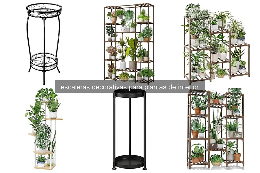 ¿Qué son las escaleras decorativas para plantas de interior?