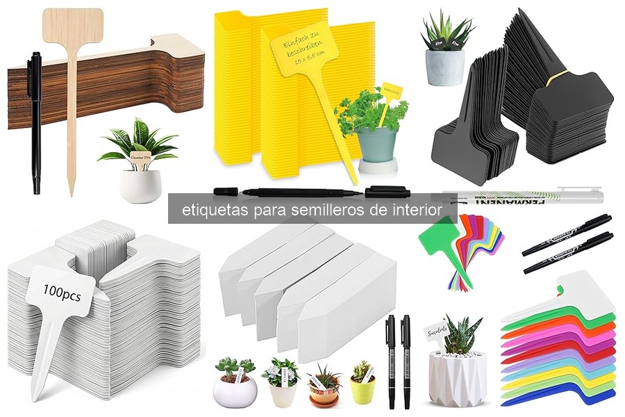 ¿Qué son las etiquetas para semilleros de interior?