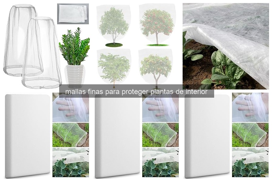 ¿Qué son las mallas finas para proteger plantas de interior?