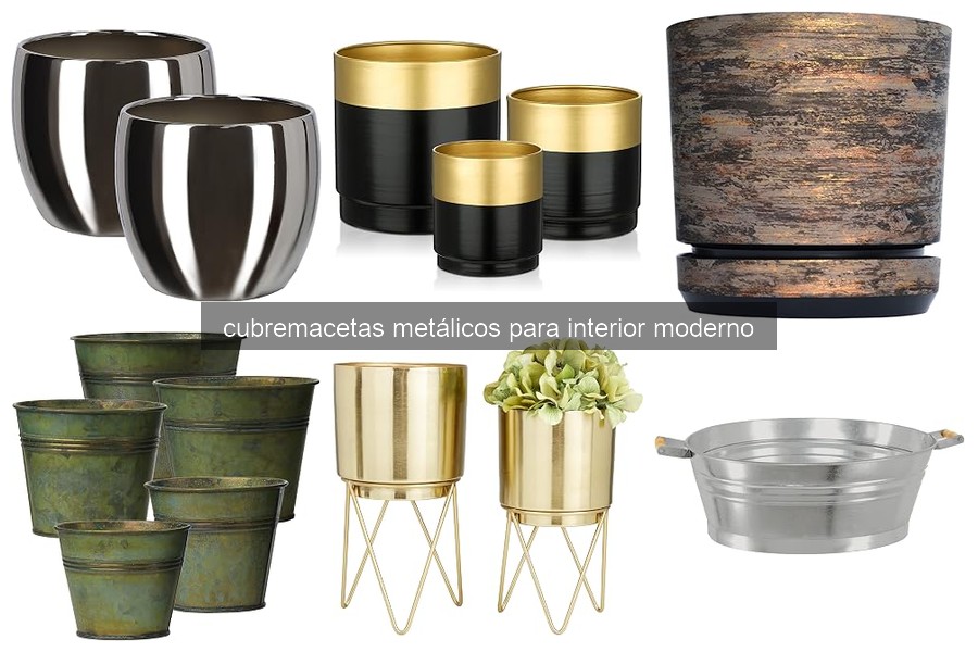 ¿Qué son los cubremacetas metálicos y sus ventajas?