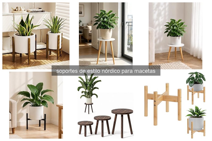 Soportes de Estilo Nórdico para Macetas: Características y Decoración